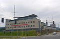 Polski: Komenda straży pożarnej. Čeština: Hlavní hasičská stanice. English: Main fire station.