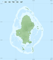 Physical map of Wallis Islands