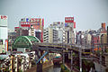 JR East Chuo-Sobu Line Train Crossing Kanda-gawa Chiyoda-ku on right Bunkyo-ku on left Akihabara