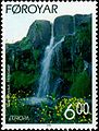 FR 346 of 1999: The waterfall Svartifossur in Hoydalar.