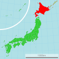 北海道 English: Hokkaido Pref. an edited version due to dispute area עברית : מחוז הוקאידו ללא אזור מחלוקת (האיים הקוריליים)