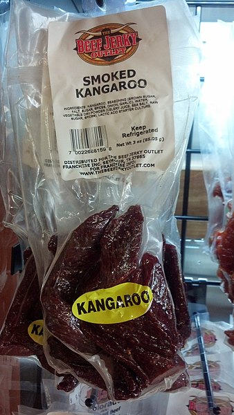 File:Smoked kangaroo jerky at a store in Richfield, Wisconsin, United States.jpg