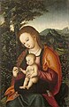 Workshop of Lucas Cranach (I). Virgin and Child label QS:Lit,"Madonna col Bambino" label QS:Lhu,"Szűz Mária és a kis Jézus" label QS:Lcy,"Y Forwyn a'r Plentyn" label QS:Lpt,"A Virgem com o Menino" label QS:Lro,"Fecioara cu Pruncul" label QS:Lja,"聖母子" label QS:Lpl,"Madonna z Dzieciątkiem" label QS:Lhe,"הבתולה והילד" label QS:Lnl,"Maria met kind" label QS:Les,"La virgen y el Niño" label QS:Lfr,"Vierge à l'Enfant" label QS:Lsl,"Devica Marija z otrokom" label QS:Len,"Virgin and Child" label QS:Leo,"Dipatrino kun Infano" label QS:Lmk,"Богородица со малиот Исус" label QS:Lde,"Die heilige Jungfrau mit dem Kinde" . circa 1516 date QS:P,+1516-00-00T00:00:00Z/9,P1480,Q5727902 . oil on panelmedium QS:P186,Q296955;P186,Q106857709,P518,Q861259. 40.5 × 26.5 cm (15.9 × 10.4 in). Maastricht, Bonnefanten Museum.