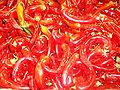 Fresh red hot pepper