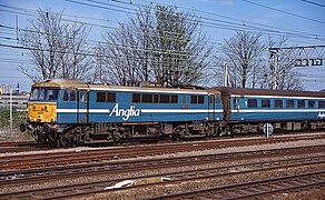 86218 NHS 50 propelling down Norwich train past Pudding Mill Lane