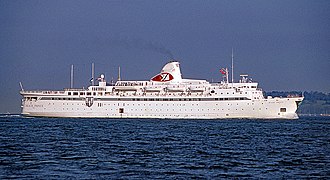 MV Black Prince heading west in the Solent