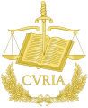 Latina: Insigne Curiae Unionis Europaeae English: Emblem of the Court of Justice of the European Union Polski: Insygnia Trybunału Sprawiedliwości Unii Europejskiej Français : Logo de la Cour de justice de l'Union européenne