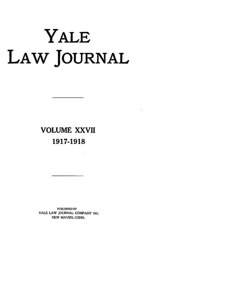 File:Yale Law Journal - Volume 27.pdf