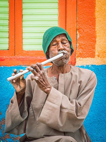 File:Nubian Flute player عازف الناي.jpg