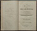 Die Welt als Wille und Vorstellung 1819, Erstdruck.