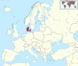 Карта на Denmark