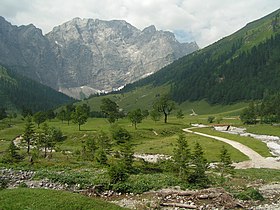 Grubenkarspitze vom Großen Ahornboden (Rissbachtal)