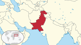 Mapa de Pakistan