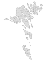 Municipalities in the Faroe Islands - basic map after 1 January 2005
