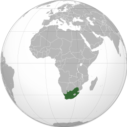 Map of Sud-Afriko