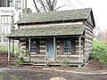 Replica of the University of Pittsburgh's first building.