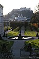 Die Statuen der Einhörner im Schloss Mirabell, Salzburg.