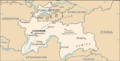 CIA map of Tajikistan