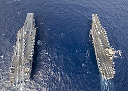 US aircraft carriers