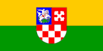 Flag of Bjelovar-Bilogora County, Croatia (Cross bottony)