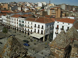 Plaza Mayor vista desde la torre de Bujaco