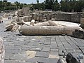 The broken greec column in Scythopolis