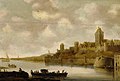 ca. 1643, View on the river Waal and the Valkhof Citadel by Jan van Goyen