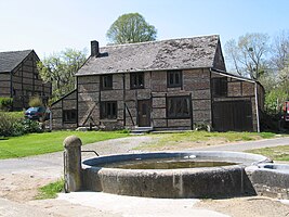 Vonêche , typical half-timbering houses.