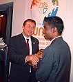 Executive Director of UNEP, Achim Steiner (left), in 2007