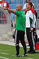 Michael Boris (Teamchef Ungarn U-21, rechts) und József Szabados (Co-Trainer Ungarn U-21, links) Michael Boris (Teamchef Hungary U-21, right) and József Szabados (assistent coach Hungary U-21, left)