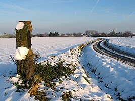 The little chapel in the snow.