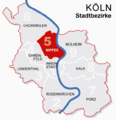 map of Köln-Nippes