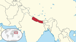 Mapa Nepal