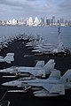 San Diego skyline from the deck of USS Ronald Reagan (CVN-76)