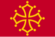 Flag of Midi-Pyrénées, France (Occitan cross)