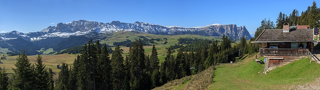 Western part of the Seiser Alm South Tyrol