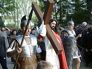 Religious procession on Good Friday in Bad Cannstatt