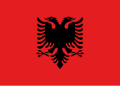 Flag of Albania (1992–2002)