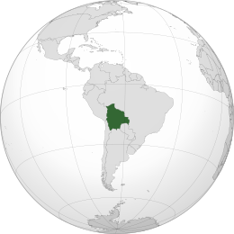 Map of Bolivia