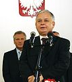 Kaczyński, and - in background - Kwaśniewski