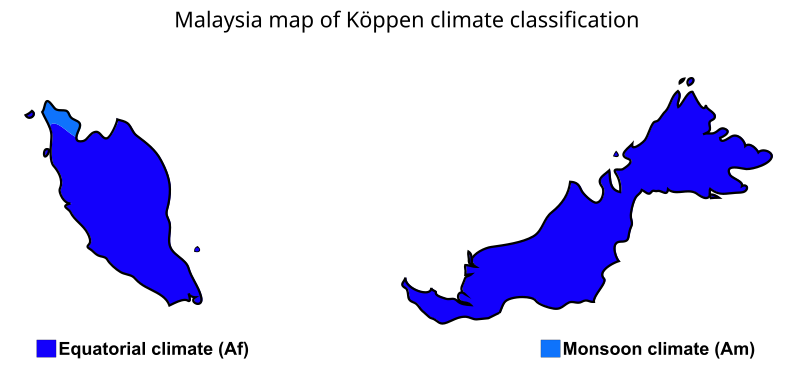File:Malaysia map of Köppen climate classification.svg