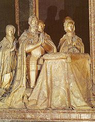 Estatuas orantes del emperador Carlos I de España y de su familia, de Pompeo Leoni.