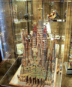 A model of the finished church.