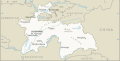CIA map of Tajikistan (current)