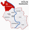 map of Köln-Chorweiler