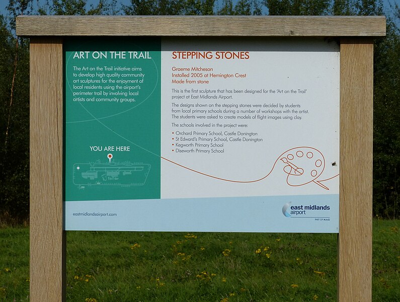 File:Art on the trail information board - geograph.org.uk - 3676726.jpg