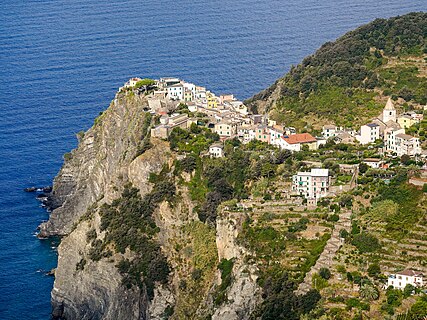 Corniglia viewed from above, Cinque Terre