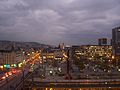 Français : Vue de nuit sur la place de la République Esperanto: Nokta vido de la placo de la Respubliko