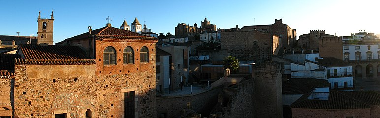 Panorámica de la parte antigua de Cáceres