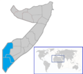 Location map for Jubaland (1998-1999)